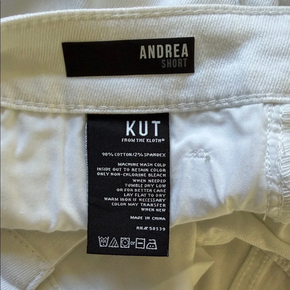 Kut from the Kloth Women's White Jean Shorts